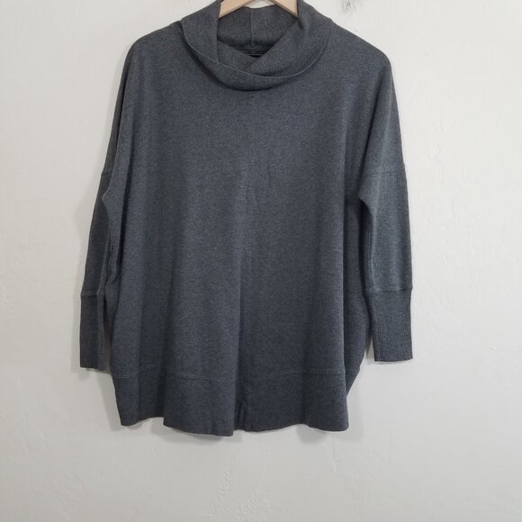 PLANET by Lauren G Tops - Planet by Lauren G Coral One Size Pima Cotton Oversized Long Sleeve Boxy Top